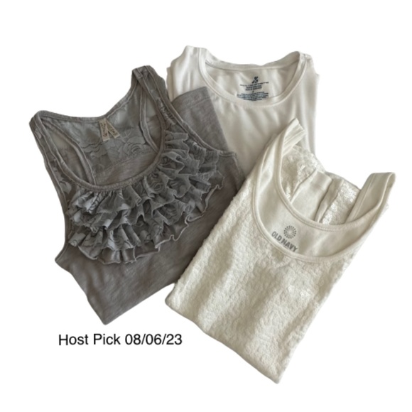 Color Story Tops - ✱SOLD✱ Bundle of 3 S Gray/White Sleeveless Tank Tops: Color Story Old Navy,  J+B